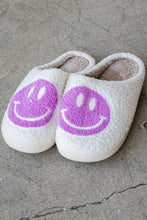 Load image into Gallery viewer, Smiley Face Cozy Slippers