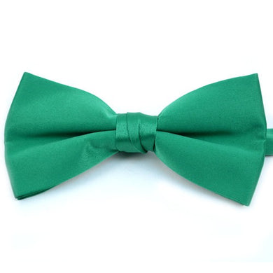Mens Poly Satin Banded Bow Tie