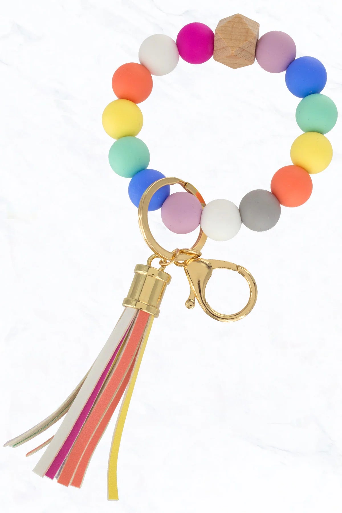 Silicone Beaded keychain