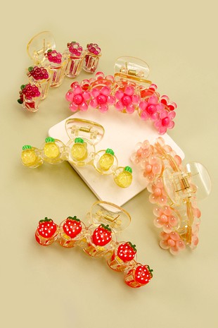 Summer Hair Claw Clips