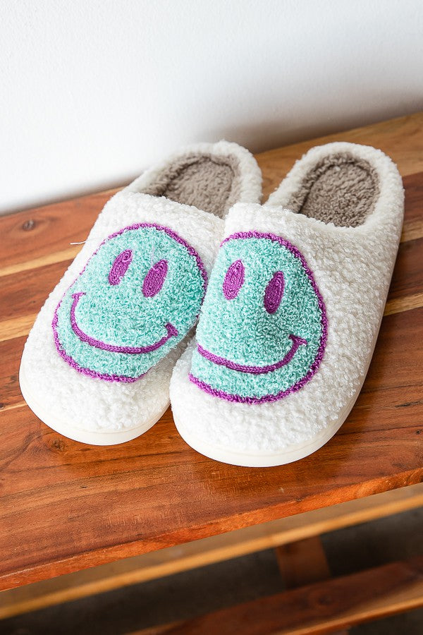 Smiley Face Cozy Slippers