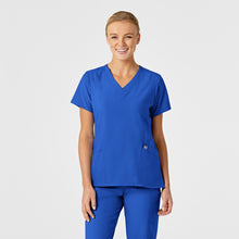 Load image into Gallery viewer, 6155 WonderWink Women&#39;s Stylized V-Neck Scrub Top (Fashion Colors)