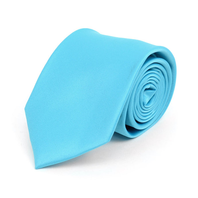 Men's Poly Solid Satin Tie