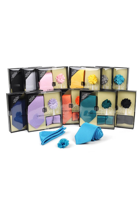 Men's Tie, Hanky & Lapel Pin Box Set