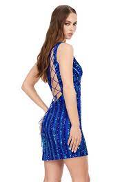 Ashley Lauren #4627 Turquoise/Royal Size 14