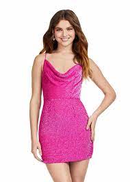 Ashley Lauren #4580 Hot Pink Size 14
