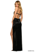Load image into Gallery viewer, Sherri Hill- 55466, Black/Gold, Sz.6