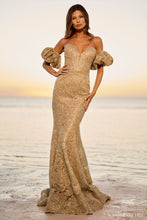 Load image into Gallery viewer, Sherri Hill-56121, Gold, Sz.8