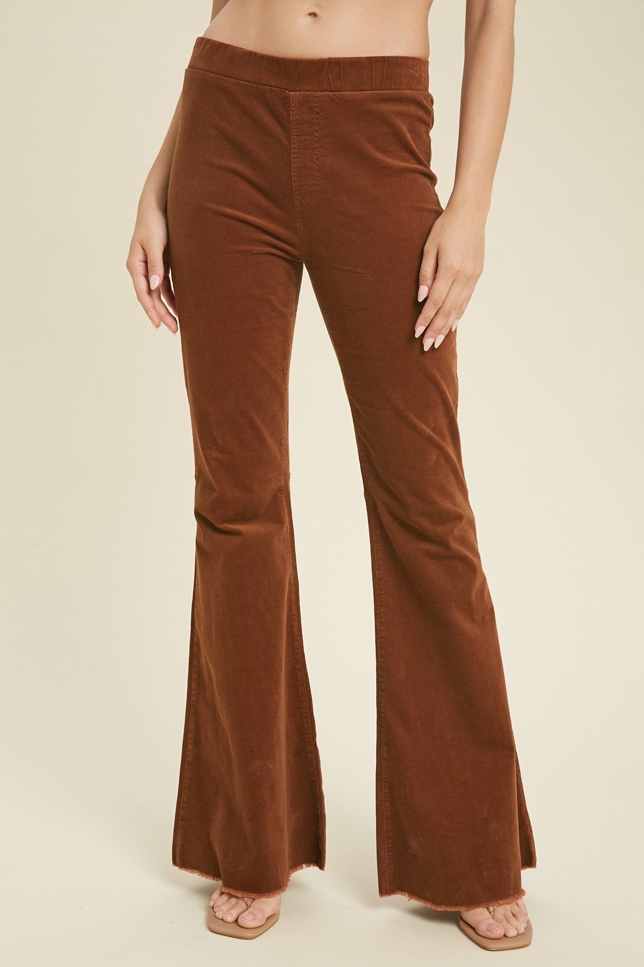 WL CORDUROY PANTS CHOCOLATE 5807