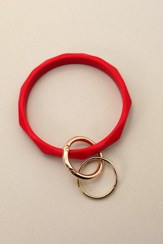 SILICONE KEYCHAIN BANGLE HOLDER