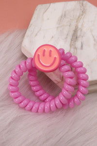 SMILEY PONY TAIL COIL