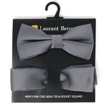Load image into Gallery viewer, Men&#39;s Banded Bow Tie Hanky Set