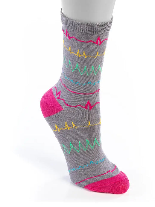 Grey Rhythm Unisex Nurse Socks