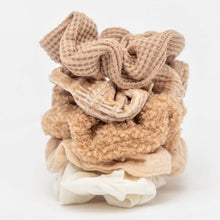 Load image into Gallery viewer, Assorted Textured Scrunchies 5pc