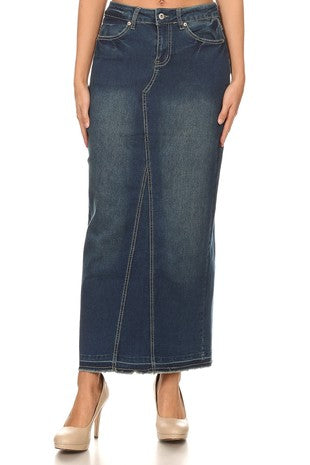 Denim Skirt   Vintage Wash