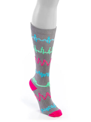 Grey Rhythm Compression Nurse Socks