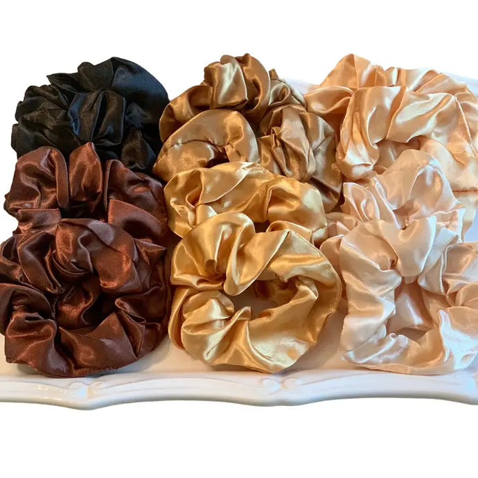 Satin Christmas Scrunchies