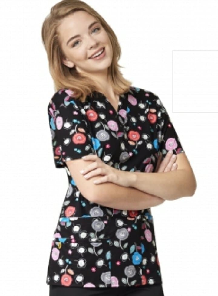 PET Print Scrub Top