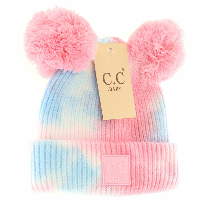 CC Beanie Baby Tie Dye Double Pom