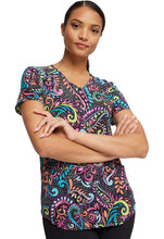 Load image into Gallery viewer, Cherokee V-Neck Print Top CK637