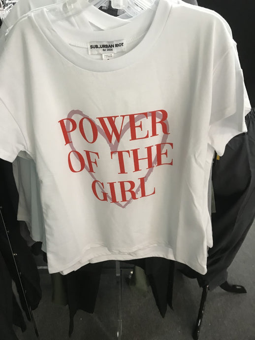 POWER GIRL CROP TEE