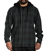 Load image into Gallery viewer, Sullen Dark Tide Hooded Flannel