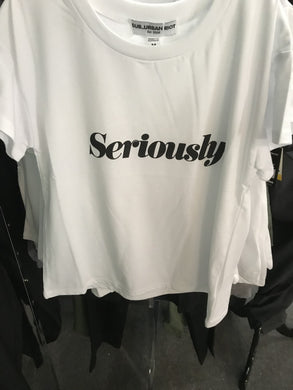 SERIOUSLY YOUTH CROP TEE