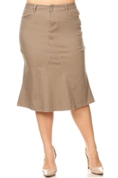 G-GOSSIP 77409 TAN SKIRT