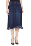 G-GOSSIP 77468 DARK INDIGO SKIRT