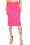 G-GOSSIP 77546 TWILL CALF LENGTH SKIRT