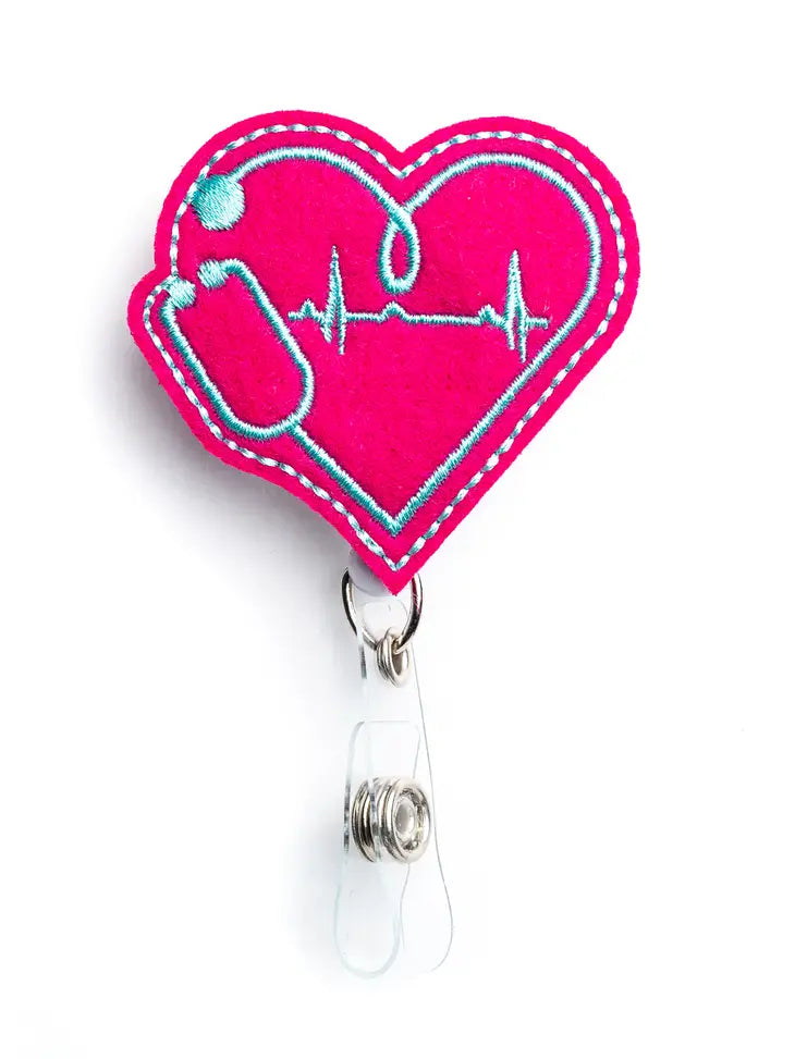 EKG Heart Badge Reel