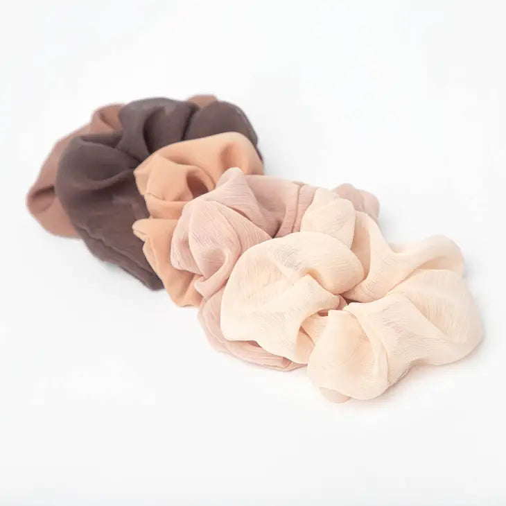 Crepe Scrunchies 5pc