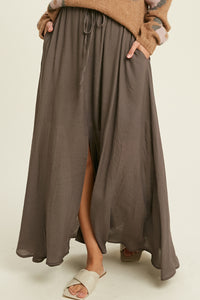 maxi skirt front slit wl20-5599