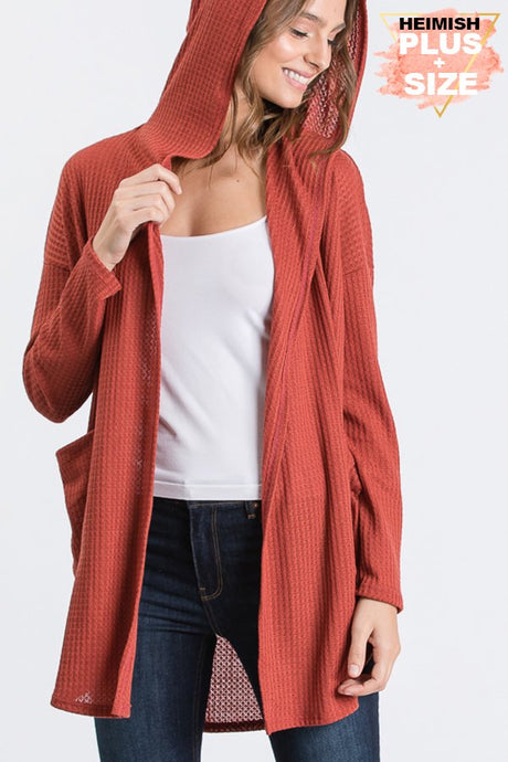 Carmel Waffle Cardigan