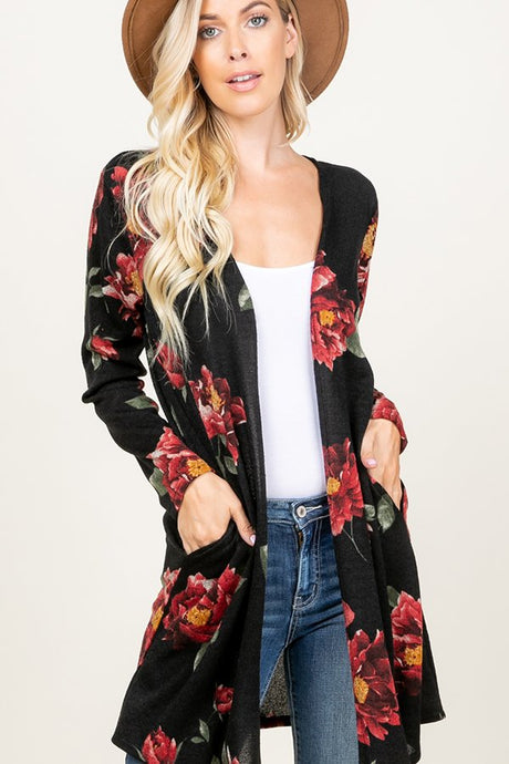 HEIMISH 1051 FLORAL CARDIGAN