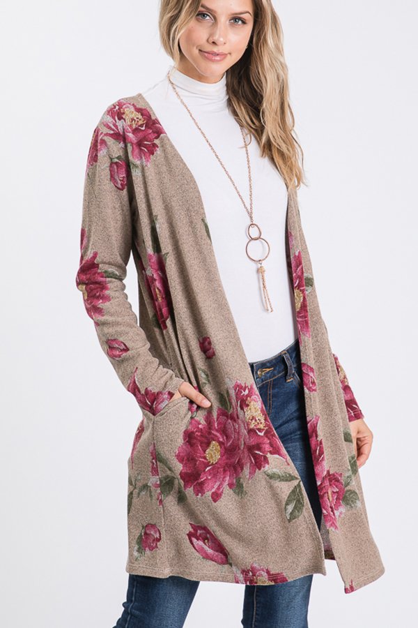 HEIMISH 1051 FLORAL CARDIGAN