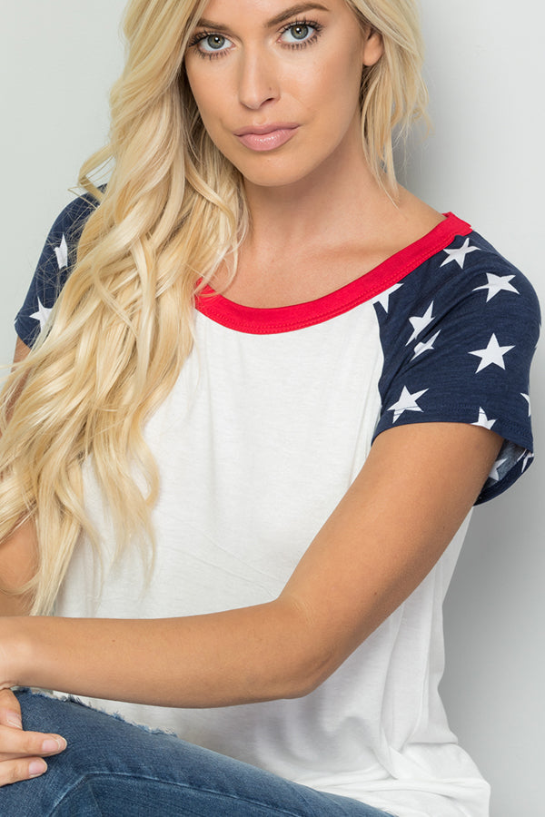 Women's Star Print Top