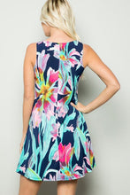 Load image into Gallery viewer, Navy Floral Dress