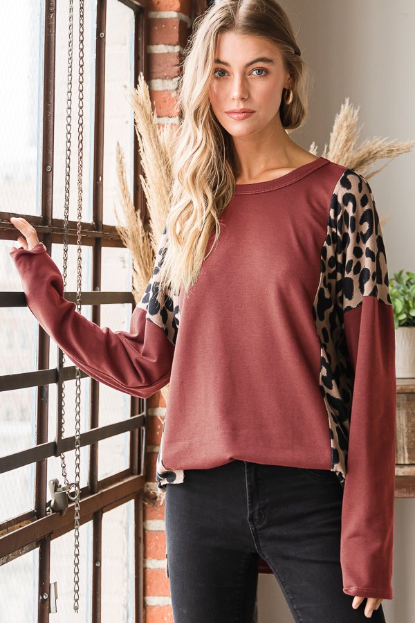 Marsala Animal Print