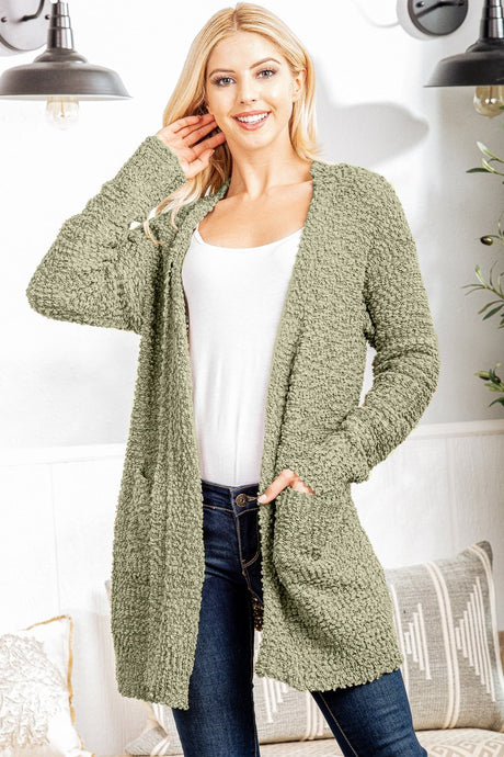 popcorn cardigan sc1015