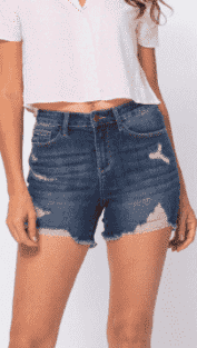 Judy Blue Hi-Rise Distressed Shorts 150092